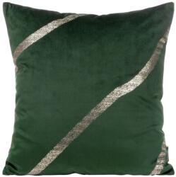 Eurofirany Dekoratív párnahuzat BLINK-34 45x45 Eurofirany sötétzöld/világos arany
