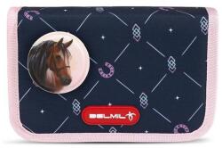Belmil Tolltartó, klapnis, cipzáras, BELMIL "Midnight Gallop", kék, lovak (corBL3358819L)