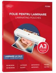 Daco lamináló fólia, А3, 80 mikron, 100/top