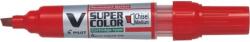 Pilot Permanent Marker Pilot Vsuper színű, letört hegyű, újratölthető, piros (PSCA-VSC-MCR-BG)