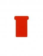 Djois T-cards, din hartie, 100buc/set, format 2 - (85 x 48mm, top 60mm) - rosu (DJ-2554822200)
