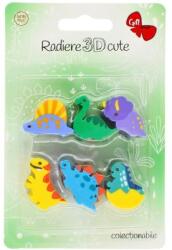 Gift Design 6 gyűjthető dino 3D radírból álló készlet (GDRADCUTEDIN)