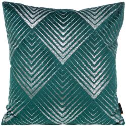 Eurofirany Dekoratív párnahuzat BLINK-36 45x45 Eurofirany sötét türkiz / ezüst