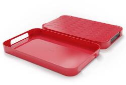 Trebonn Tálalótálca Trebonn Pile XL 1723112, 51x32, 5 cm, Melamin, Mosogatógépben mosható, Piros (PileXL1723112)