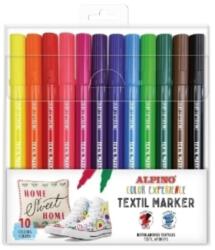 Alpino Marker textil, varf 2, 9 mm, 10 buc/set, ALPINO (MS-AR001089) - vexio
