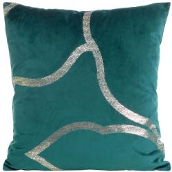 Eurofirany Dekoratív párnahuzat BLINK-40 45x45 Eurofirany sötét türkiz/világos arany (395908)
