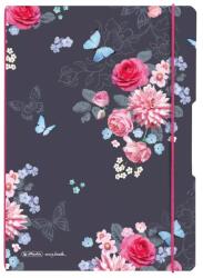 Herlitz My. Book Flex A4 2X40 jegyzetfüzet, 80 g/m2 papír, velin, Ladylike Flowers motívum (9493970)