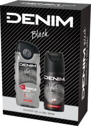 Denim Black készlet: Tusfürdő, 250 ml + Deo spray, 150 ml