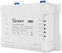 SONOFF 4CHR3 Intelligens relé, vezeték nélküli, 4 csatornás, Alexa / Google Home kompatibilis