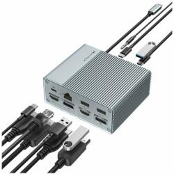 HYPER GEN2 12 az 1-ben USB-C dokkolóállomás | Ethernet LAN (RJ-45) Portok: 1 | HDMI portok: 2