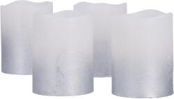 Solight LED gyertya készlet, időzítő, 4 db, 6, 5 cm, ezüstszín (1v284)