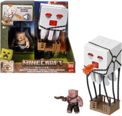 Mattel Minecraft Movie Ghast with Fire Attack, Action Figure Set with Light Effects (JFB69) Figurina