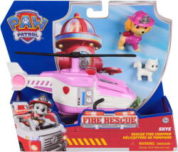 Spin Master Spin Master Paw Patrol Fire Rescue - Skye's Rescue Helicopter, Toy Vehicle with Skye Dog Figure and Cat Figure (6072661) Figurina