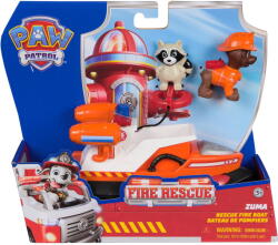 Spin Master Spin Master Paw Patrol Fire Rescue - Zuma's Rescue Boat, Toy Vehicle with Zuma Dog Figure and Raccoon Figure (6072684) Figurina