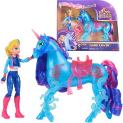 Spin Master Spin Master Unicorn Academy - Isabel and Unicorn River, toy figure with real mane and tail and brush (6072676) Figurina
