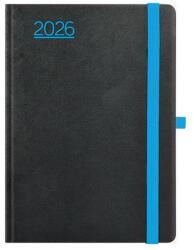 Kalendart Nero 2026 N021 A5 napi beosztású fekete-kék határidőnapló 26T021N-004 (26T021N-004)
