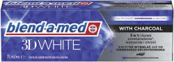 Blend-a-med 3D White Szén fogkrém, 75 ml, eltávolítja az elszíneződéseket (8006540793114)