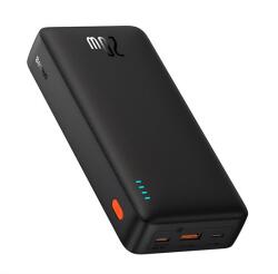 Baseus Airpow Vésztöltő USB+Type-C Aljzat 20000 mAh, 20W, PD Gyorstöltő 3.0, LED Jelzés Fekete