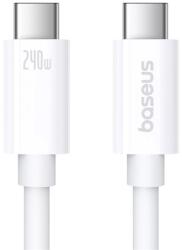 Baseus Superior 2 Adatkábel Type-C-Type-C, 240W, PD Gyorstöltő, 180 cm, Törésgátló Fehér