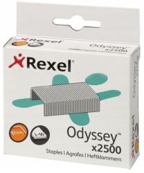 Rexel Odyssey Rexel tűzőkapocs, 9mm, 2500db, nagy teljesítményű, ezüst