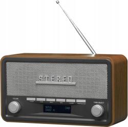 Denver Electronics DAB-18 hálózati-akkumulátoros rádió - retro Dab+/fm rádió Bluetooth kapcsolattal (DAB-18)