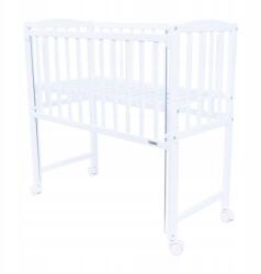 New Baby Kiságy New Baby Mateo 90X40 CM Lehajtható Oldal Fehér (8596164121320)