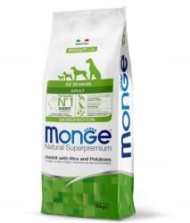 Monge Kutyaeledel nyúl, rizs és burgonya felnőtt kutyáknak 12kg Monge márka