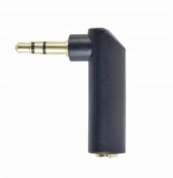 Gembird adapter 1 x 3, 5 mm-es 4 tűs miniJack (M) audio 90°-os szögben A-3, 5M… (A-3.5M-3.5FL)