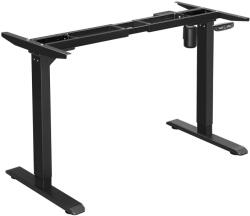 VASAGLE Elektromos álló íróasztalkeret motoros magasságállítással, acél, fekete (LSD010B01V1)