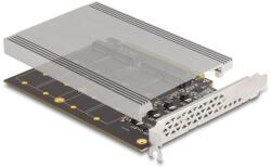 Delock PCI Express x16 kártya - 4 x belső NVMe M. 2 Key M hűtőbordával - elágazás (H x Sz 145 x 111 mm) (90210) (90210) (90210)