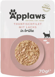 Applaws 12x70g Applaws tonhal & lazac hallében nedves macskatáp