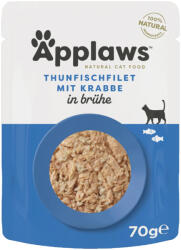 Applaws 12x70g Applaws tonhal & rák hallében nedves macskatáp