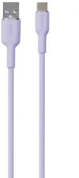 Puro Elektrik Puro Soft USB-A-Type-C Kábel 150 cm-Lila