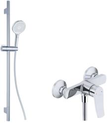 kielle Nefia - Zuhanyszett csapteleppel, rúddal, tömlővel és zuhanyfejjel, króm 20627SN110 (20627SN110)