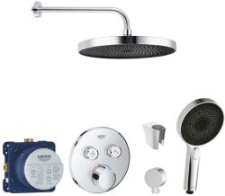 SANITINO - Zuhanyszett csapteleppel és Grohe rejtett testtel, kielle kiegészítőkkel, króm SANI21GKK008 (SANI21GKK008)