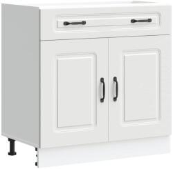 vidaXL Konyhai alsó szekrény Kalmar fehér műfa (853497) (853497)