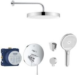 SANITINO - Zuhanyszett csapteleppel és Grohe rejtett testtel, kielle kiegészítőkkel, króm SANI21GKK013 (SANI21GKK013)