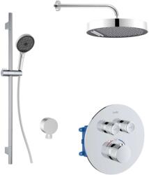 kielle Oudee - Termosztatikus csaptelep rejtett telepítéshez, 2 készülékhez, tartozékokkal és testtel, króm 20627SPT20 (20627SPT20)