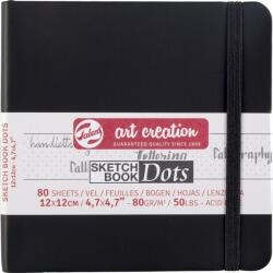 Talens Art Creation 9314404M Vázlatfüzet 80 12 x 12 cm 140 g Dot Black (9314404M)