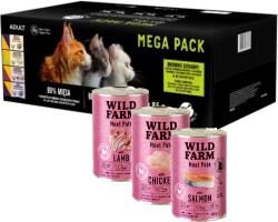 Pet Republic PetRepublic nedves macskaeledel darabok finom szószban MIX hús ízek 48x85g + WILD FARM Pate 3x400g - gluténmentes macskaeledel mix ízekben