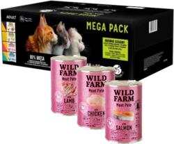 Pet Republic PetRepublic nedves macskaeledel darabok finom szószban MIX hús és hal ízek 48x85g + WILD FARM Pate 3x400g - gluténmentes macskaeledel mix ízekben