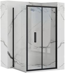 Rea Cabina dus de colt Rapid Fold Negru 100x90cm, Rea (KPL-09905)