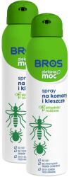 BROS Spray Bros împotriva țânțarilor și căpușelor "Zielona Moc" - 2 x 90 ml