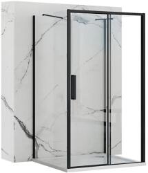 Rea Cabina de dus Rapid Slide Negru 110x80cm, Rea (KPL-09877)