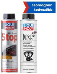 LIQUI MOLY Motoröblítő adalék 300ml + Oil Smoke Stop adalék 300ml