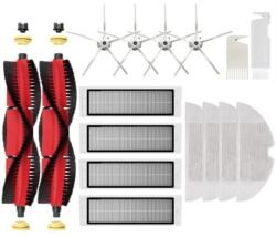 Tongbo Mobilly kefe és szűrő és mop szett Roborock S5, S5Max, S6, S6Max, S6Pure, S50, S55 fehér színhez (Xiaomi Roborock S5 S6 S5Max S6Max S6Pure)