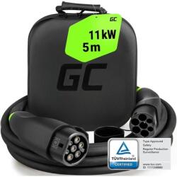 Green Cell GC Snap töltőkábel elektromos autókhoz Type 2 11kW 3x16A 5m (EVKABGC03)