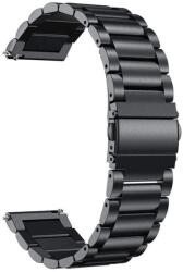 Univerzális csere szíj 22 mm, fém, fekete (XXX)