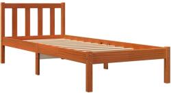 vidaXL viaszbarna tömör fenyőfa ágykeret 90 x 200 cm (844806) (844806)