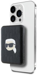 KARL LAGERFELD KLPB5FPGKSKIHK Karl Head Pin MagSafe Powerbank 15W 5000 mAh-Fekete